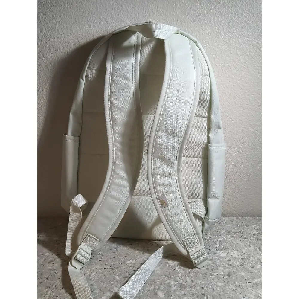 Nike Heritage Backpack Cream Beige Large Logo Unisex School Bag NWT - Picture 3 of 5